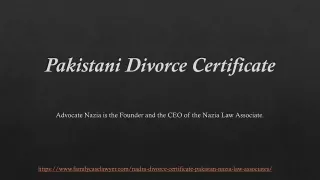Guide the People on Pakistani Divorce Certificate in 2020