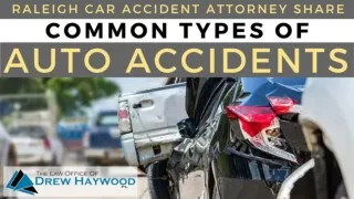 Raleigh Car Accident Attorney Share The Common Types of Auto Accidents