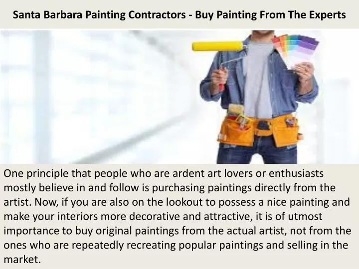 santa barbara painting contractors buy painting from the experts