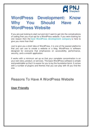 wordpress development know why you should