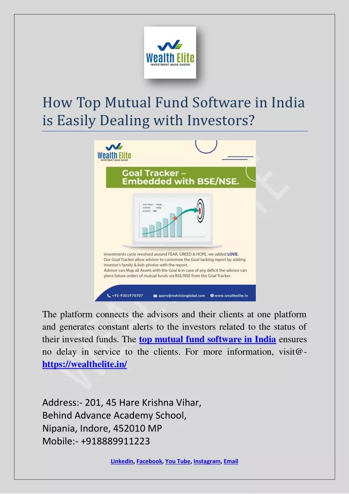 how top mutual fund software in india is easily