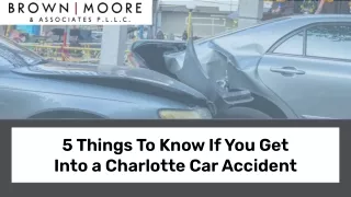 5 things to know if you get into a charlotte