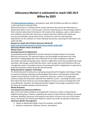 ediscovery market is estimated to reach