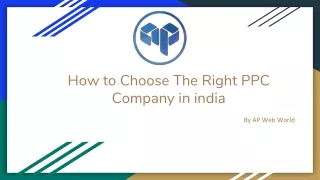 how to choose the right ppc company in india