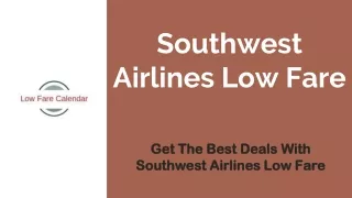 southwest airlines low fare