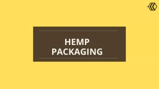 hemp packaging