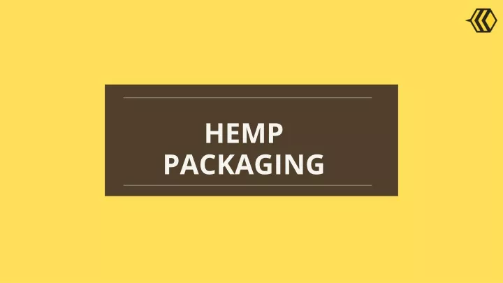 hemp packaging