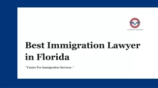 Best Immigration Lawyer in Florida