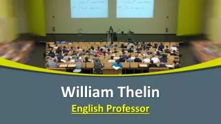 William Thelin - English Professor