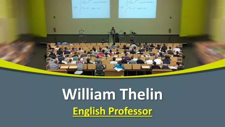 william thelin english p rofessor