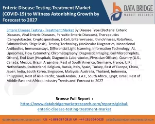 enteric disease testing treatment market covid