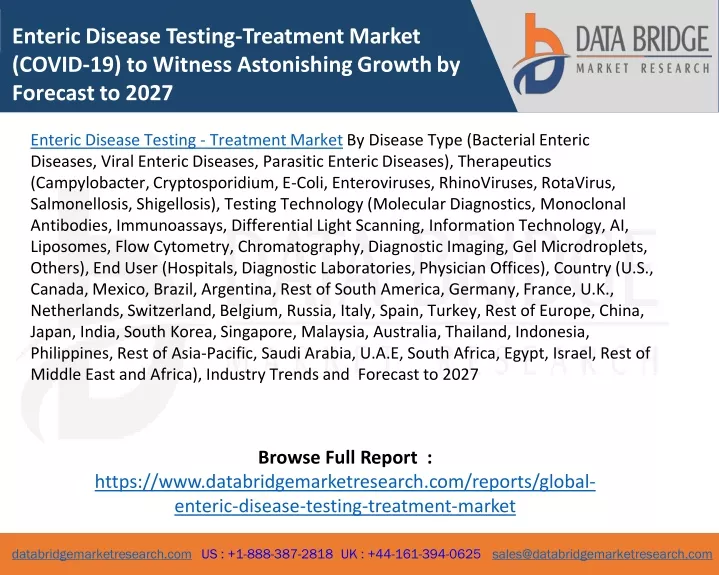 enteric disease testing treatment market covid