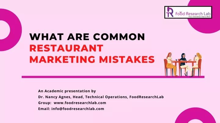 what are common restaurant marketing mistakes