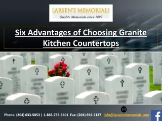 Six Advantages of Choosing Granite Kitchen Countertops
