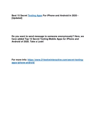 best 15 secret texting apps for iphone