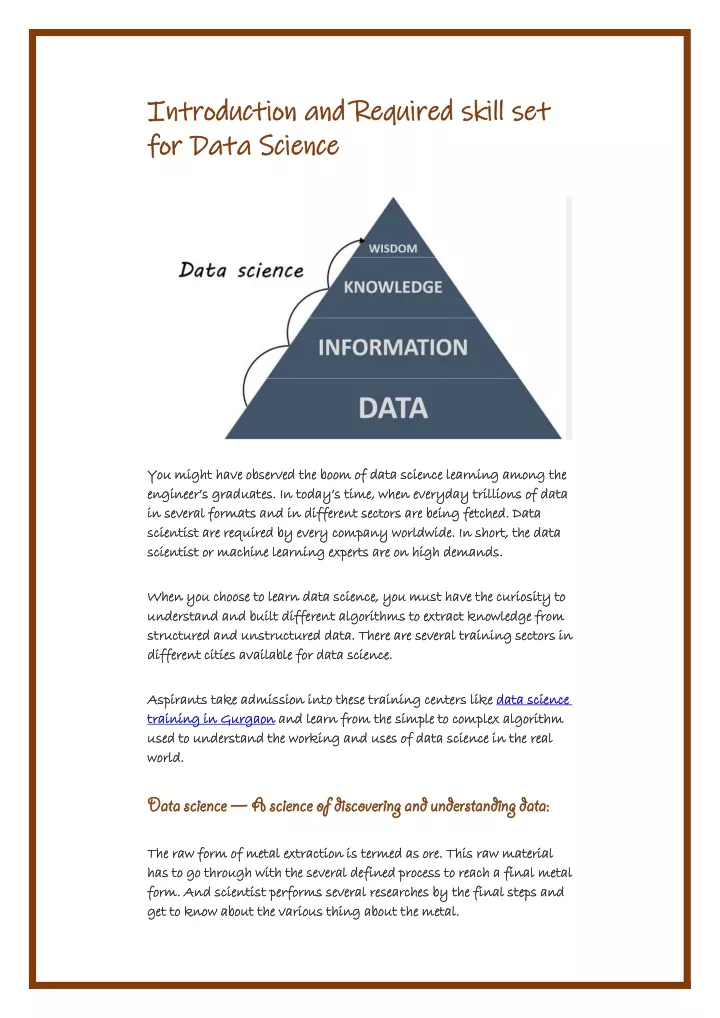 introduction introduction and for for data data