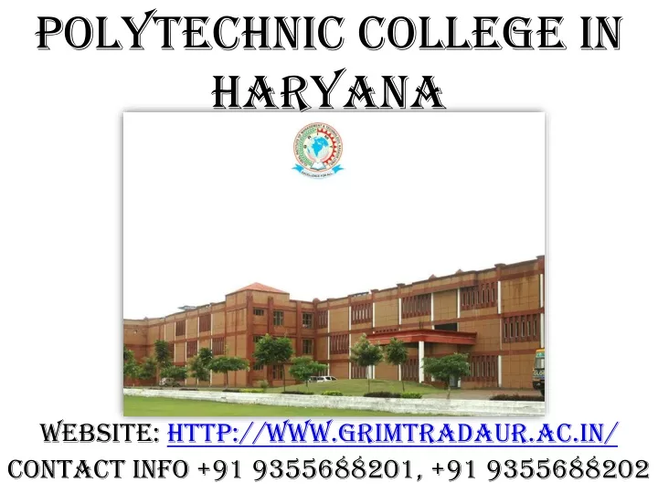 polytechnic college in haryana