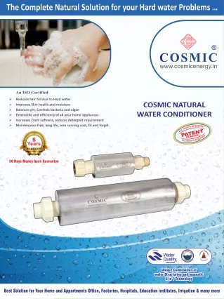 No.1 Water conditioner - Supplier for Home