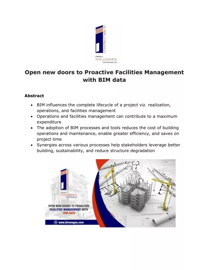 open new doors to proactive facilities management