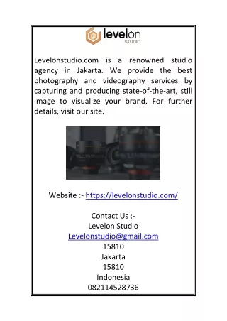 levelonstudio com is a renowned studio agency