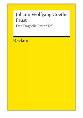 Faust. Erster Teil By Johann Wolfgang von Goethe PDF Download