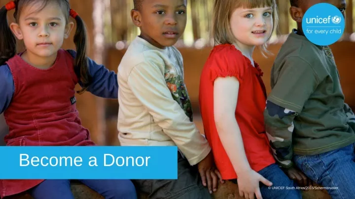 become a donor