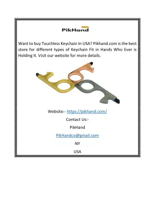 Touchless Keychain for Sale in USA | Pikhand.com