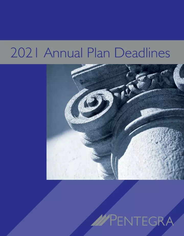 202 1 annual plan deadlines