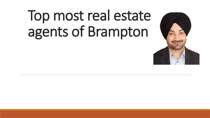 top most real estate agents of brampton