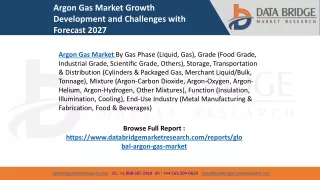 Argon Gas Market is Growing CAGR of 5.0% ( USD 513.65 Million) by 2027