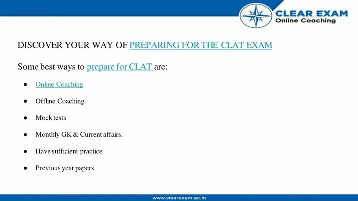 discover your way of preparing for the clat exam