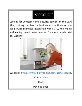Comcast Home Security Services Usa | Xfinitypricing.com