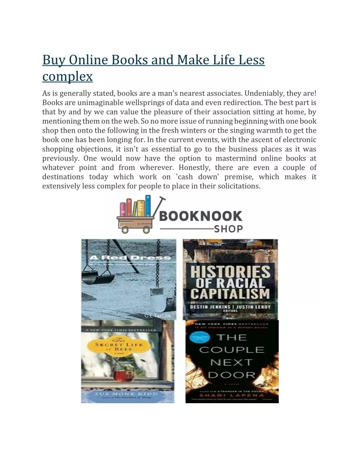 buy online books and make life less complex