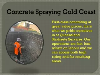 Concrete Spraying Gold Coast - QLD Shotcrete Services