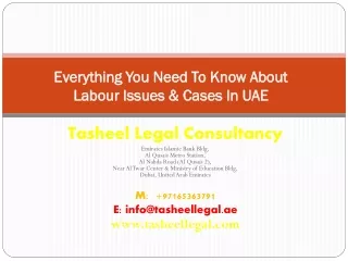 Everything You Need To Know About Labour Issues & Cases In UAE