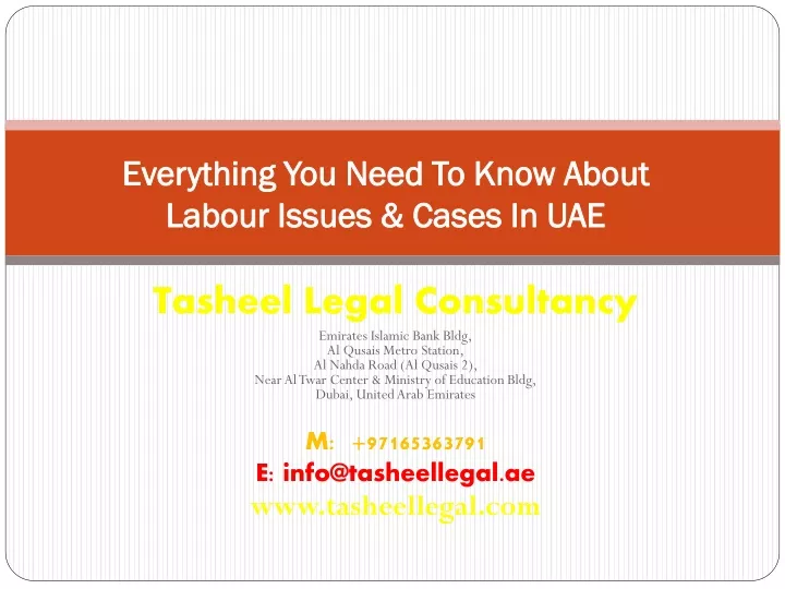 everything you need to know about labour issues cases in uae