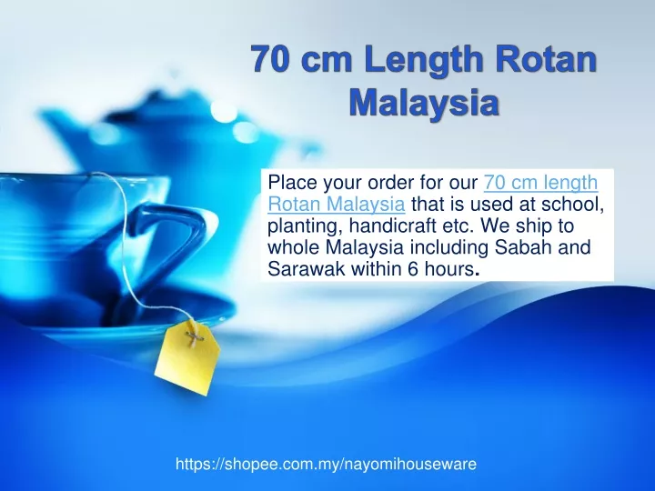 70 cm length rotan malaysia