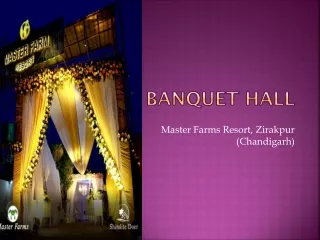 Banquet Hall In Zirakpur Punjab | Masterfarms Zirakpur