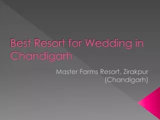 Best Resort for Wedding, Meeting, Party in Zirakpur, Chandigarh | Hotel | Masterfarms