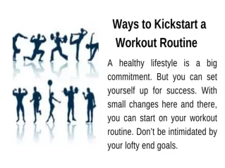 8 Ways to Kickstart a Workout Routine Today