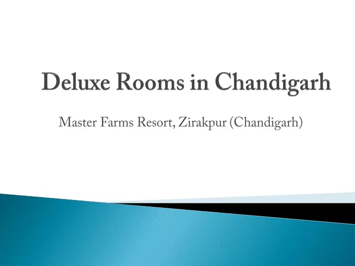deluxe rooms in chandigarh