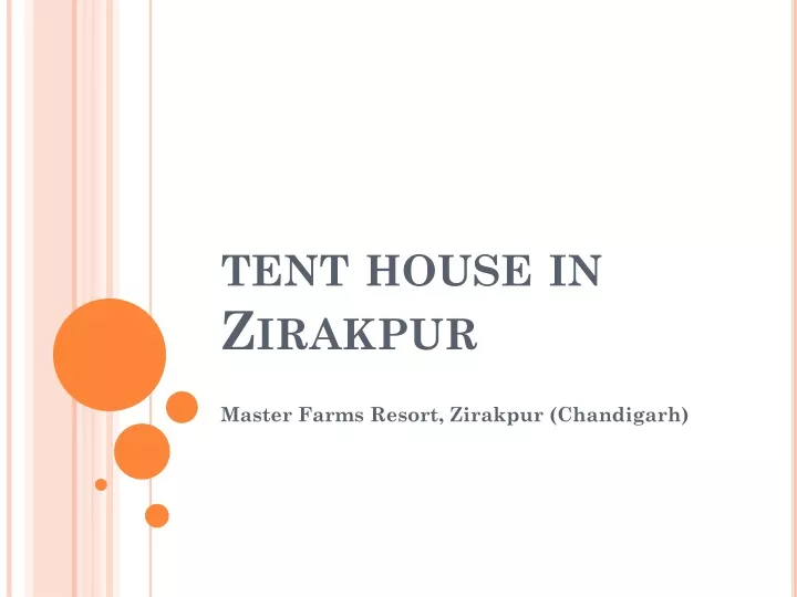 tent house in zirakpur