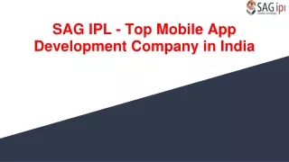 SAGIPL- Top Mobile App Development Company in 2021