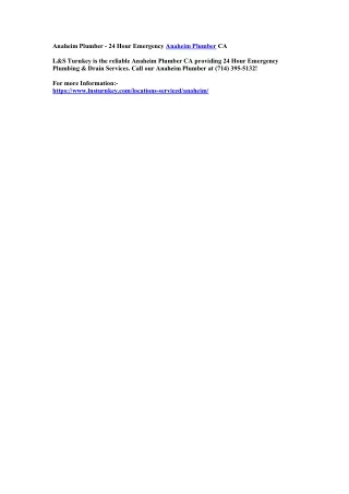 anaheim plumber 24 hour emergency anaheim plumber