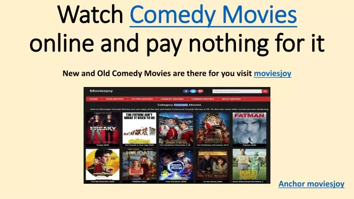 watch comedy movies online and pay nothing for it