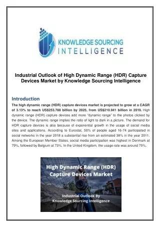 industrial outlook of high dynamic range