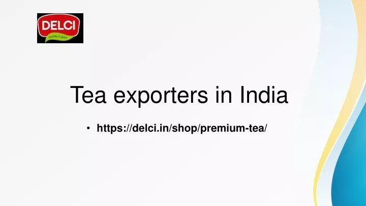 tea exporters in india