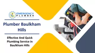 Effective And Quick Plumbing Service in Baulkham Hills