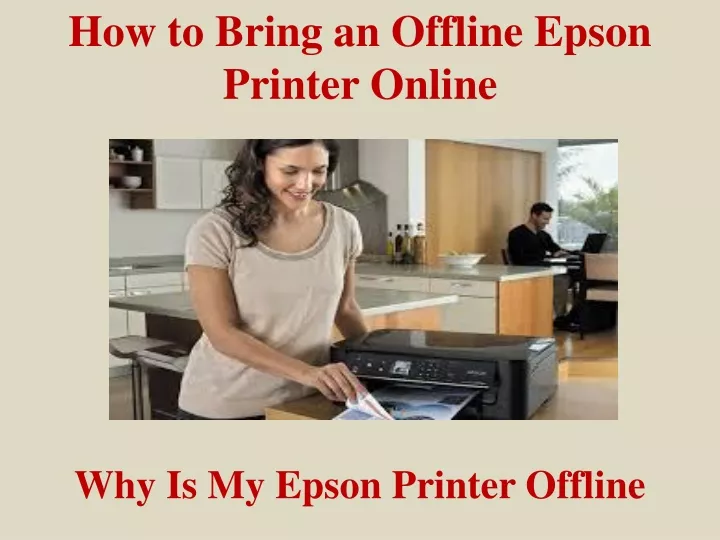 how to bring an offline epson printer online