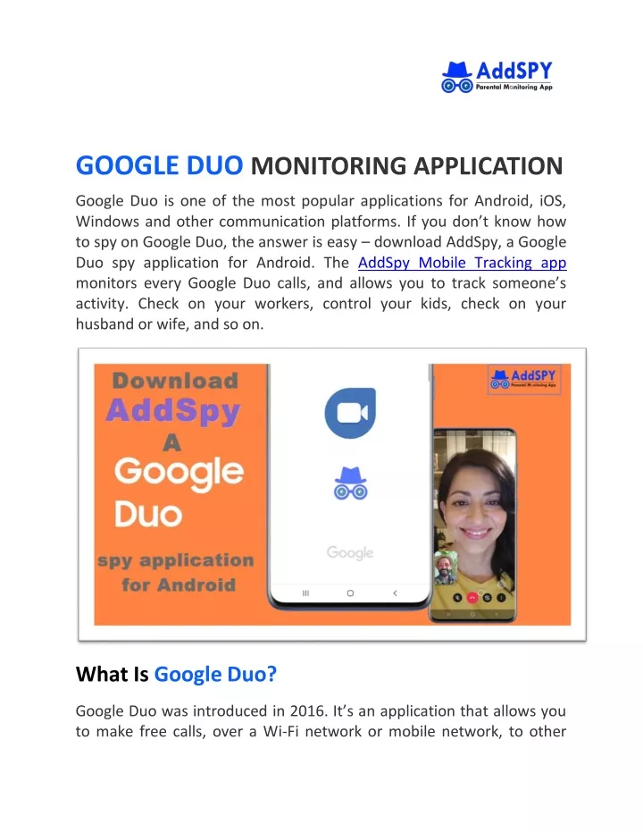 google duo monitoring application